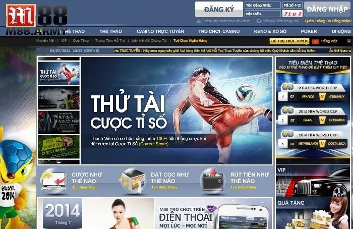 Hướng dẫn cá cược thể thao tại M88